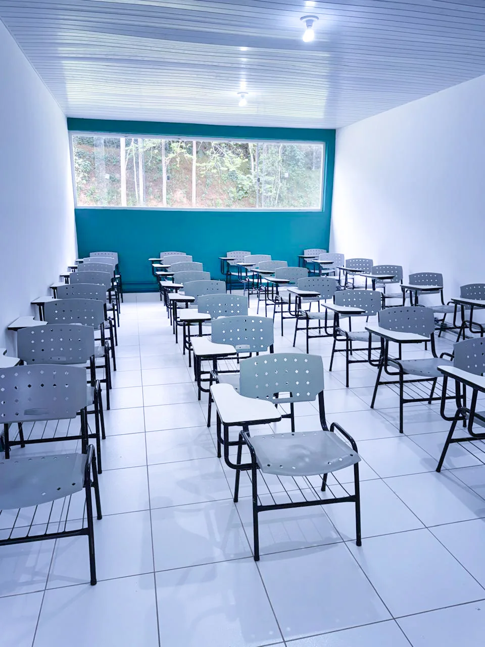 Sala de aula da unidade do UninCor em Caxambu